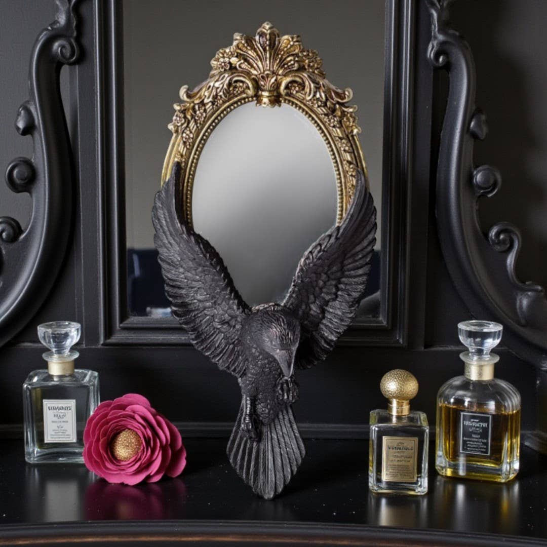 Raven's Gaze Hand Mirror