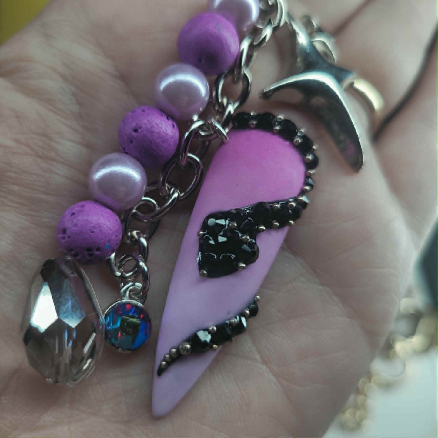 Snake Charm NFC Keychain