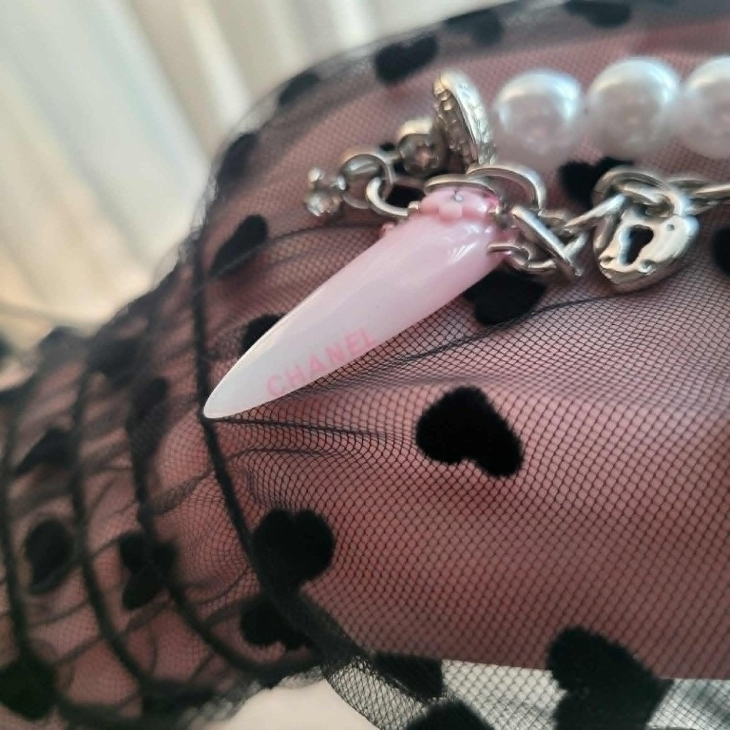 Chanel Nail Keychain