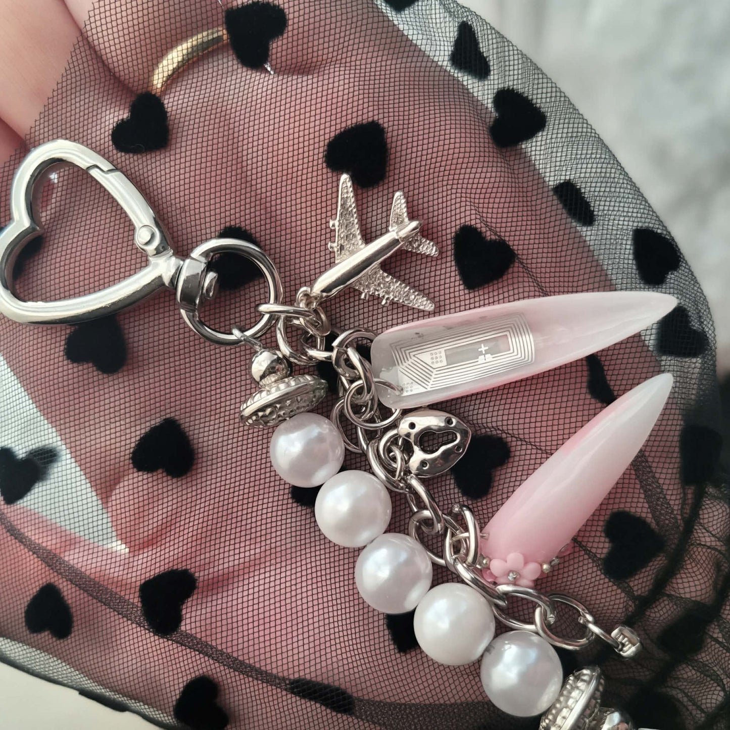 Chanel Nail Keychain