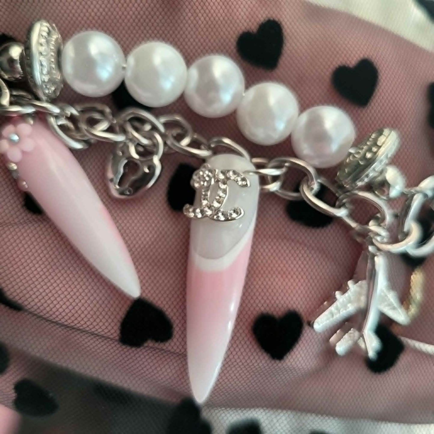 Chanel Nail Keychain