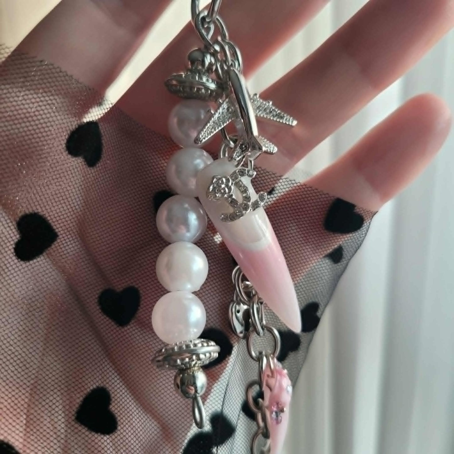 Chanel Nail Keychain