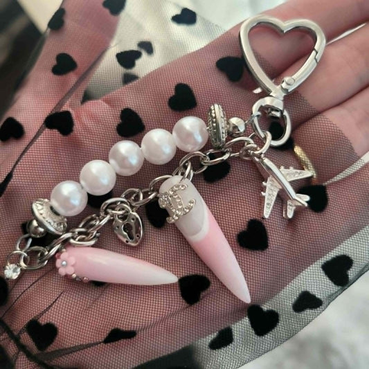 Chanel Nail Keychain