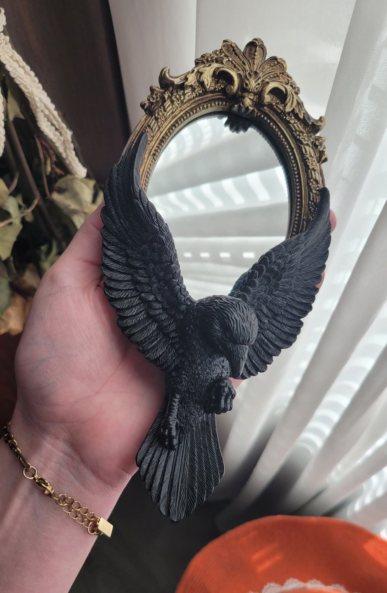 Raven's Gaze Hand Mirror